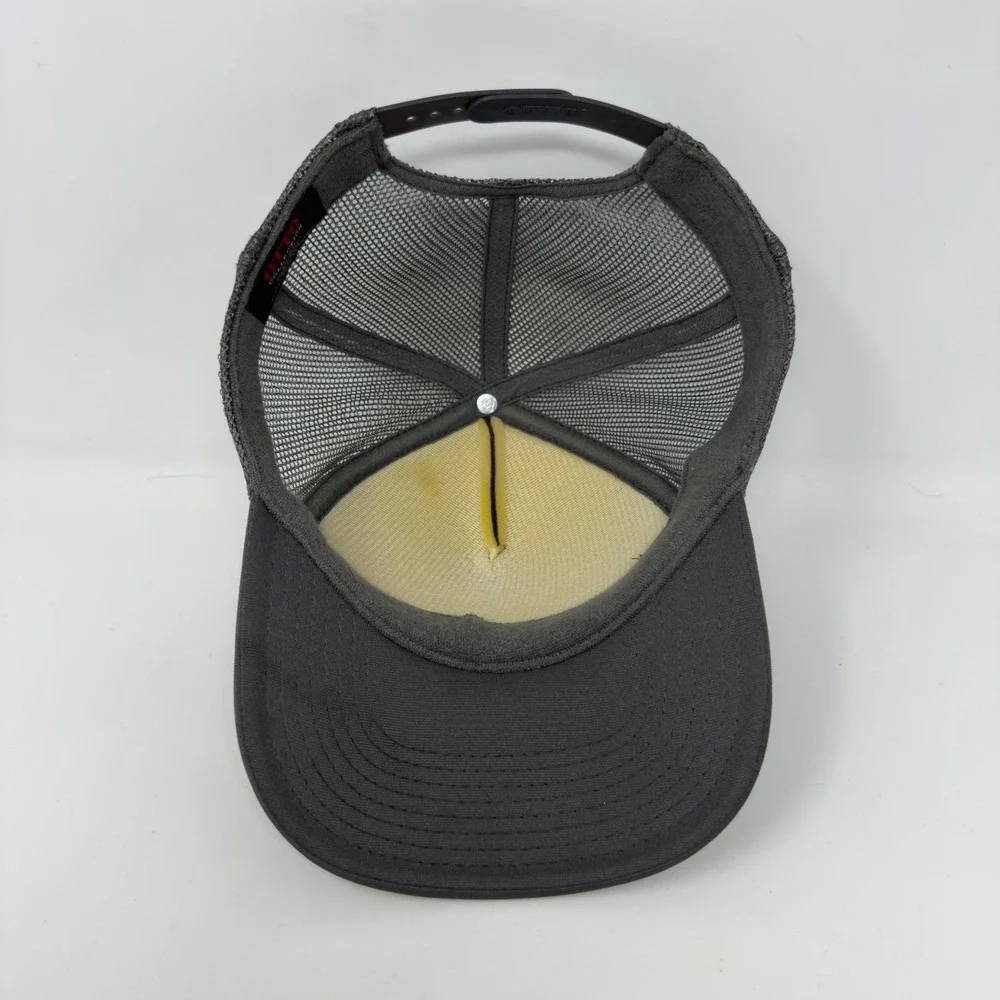 Pipes Cafe Cardiff By The Sea, CA Gray Trucker Hat OTTO Snapback Surf